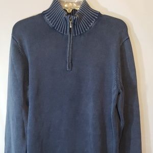 GOODTHREADS long sleeve quarterzip pullover SZ L